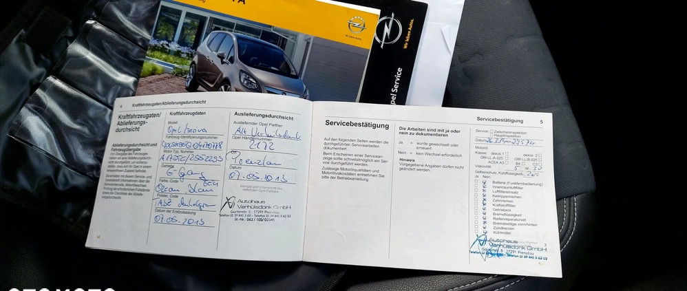 Opel Meriva cena 21900 przebieg: 255000, rok produkcji 2013 z Wiązów małe 497